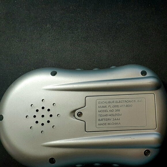 HANDHELD Electronic GAME Texas Hold 'Em WORLD Series of POKER Excalibur Works! - Picture 5 of 7